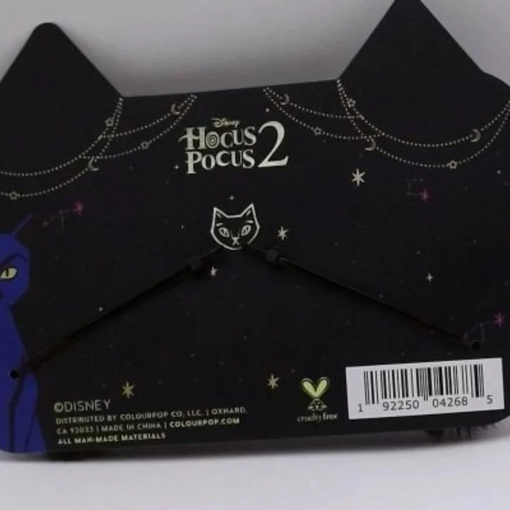 ColourPop × Disney Hocus Pocus 2 Faux Fur Cat Ear Hair Clips‎ Set (2) New